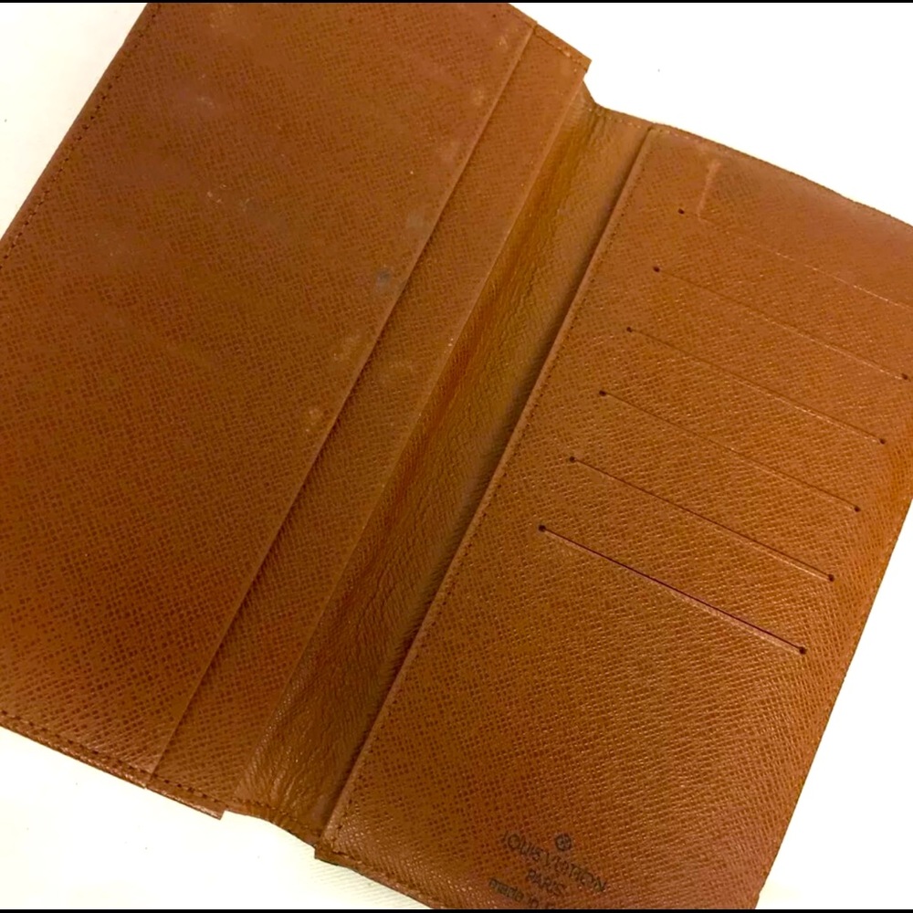 Authentic Louis Vuitton Monogram Checkbook Holder Wallet